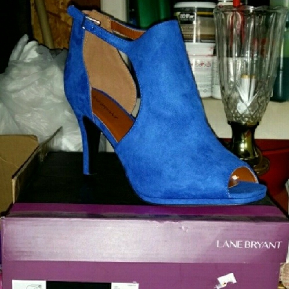 Lane Bryant peeptoe heels